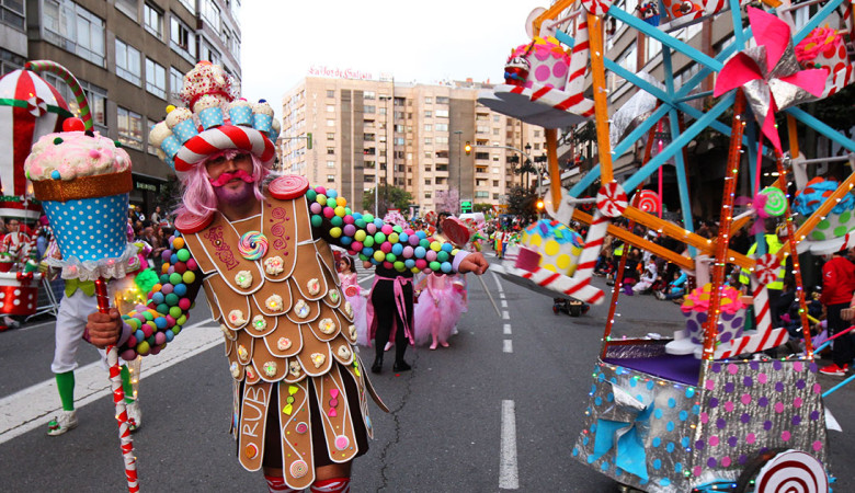 foto del desfile de carnaval en vigo